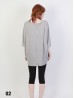 Front-Gathered Mid Sleeved Sparkle Top